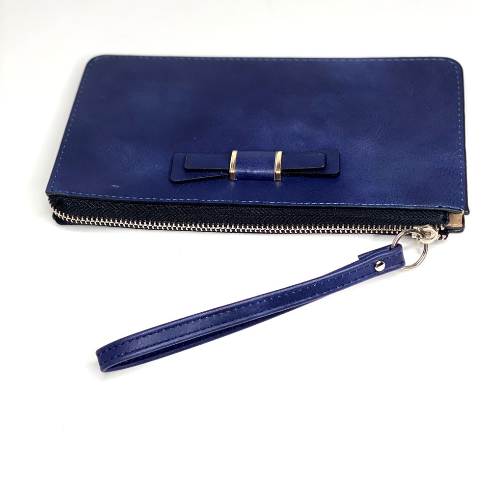 New IndigoNavy Leather Wristlet / Wallet - Picture 6 of 8
